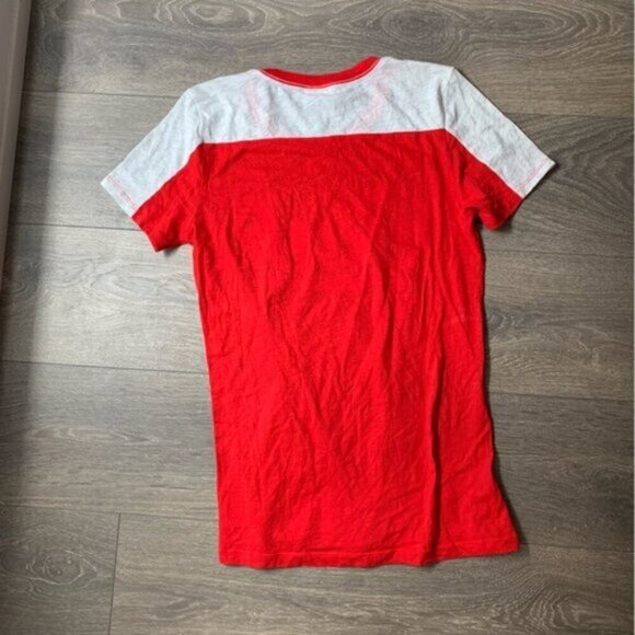 Pink Victoria's Secret Pink Logo Graphic Tee T-shirt Short Sleeve Red Medium - Picture 13 of 14